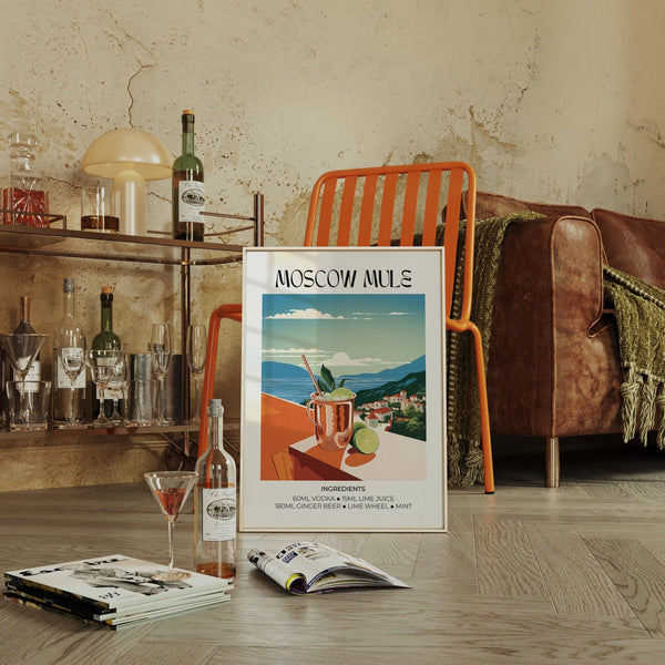 Decorative drinks artwork for kitchens and social spaces