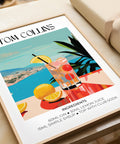 Bold and stylish Tom Collins artwork in Matisse-inspired design
