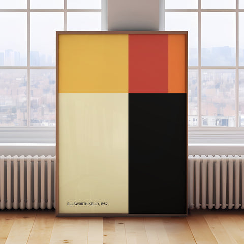 Ellsworth Kelly Inspired Color Blocks