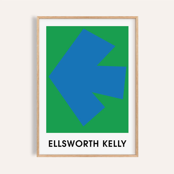 Ellsworth Kelly art print featuring bold geometric design.
