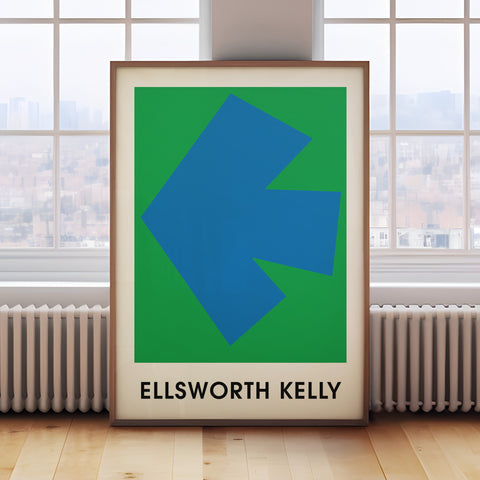 Blue Green Arrow Ellsworth Kelly modern abstract artwork
