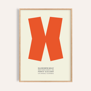 Ellsworth Kelly print featuring bold geometric design