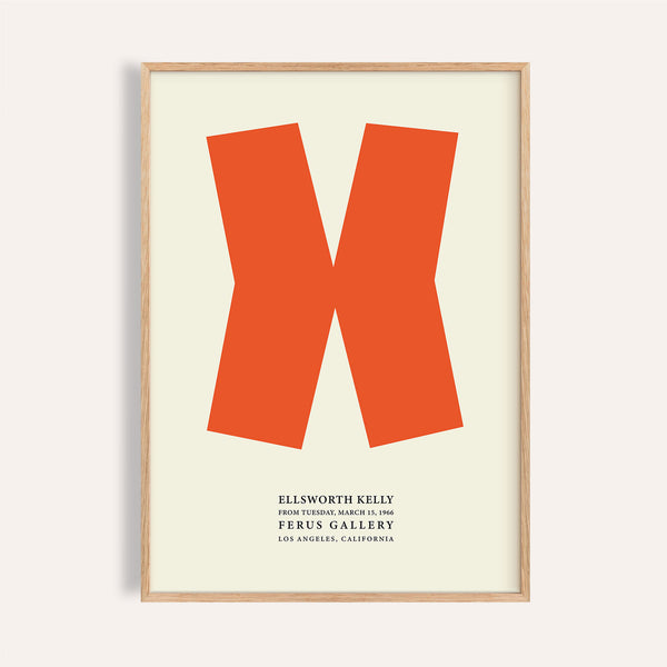 Ellsworth Kelly print featuring bold geometric design