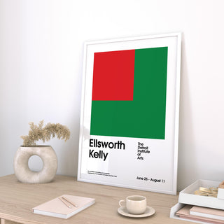 Abstract office poster blending simplicity with artistic impact