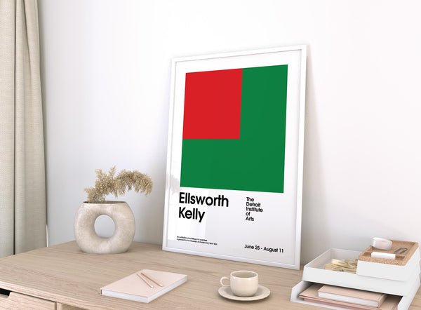 Abstract office poster blending simplicity with artistic impact