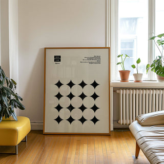 Large graphic art poster with clean minimalist design