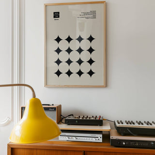 Graphic art poster for contemporary and industrial spaces