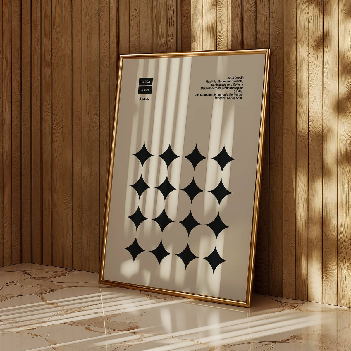 Abstract graphic art poster perfect for modern interiors