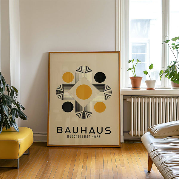 Minimalist geometric abstract wall art poster for modern interiors