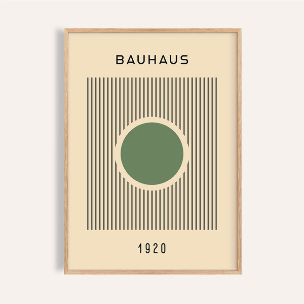 Bauhaus poster featuring a bold geometric design