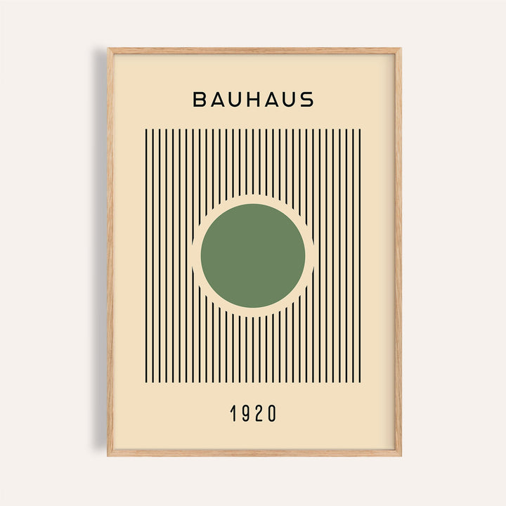 Bauhaus poster featuring a bold geometric design