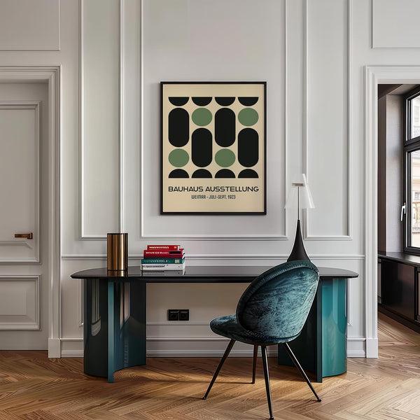 Contemporary wall art for office featuring dynamic geometry