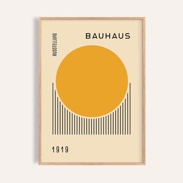 Bauhaus art prints featuring bold geometric design