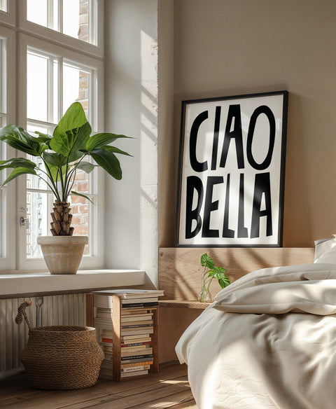 Posters for a Bedroom - Stylish Black and White Typography