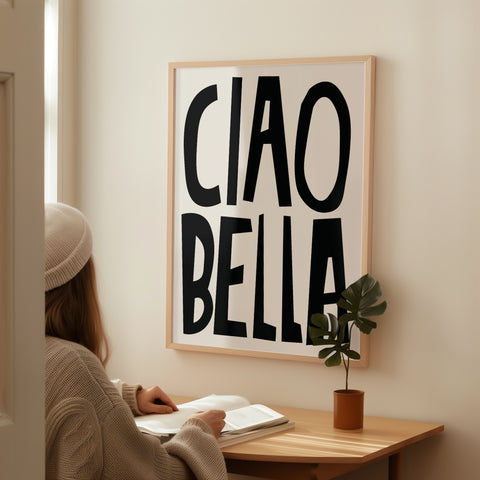 Posters for a Bedroom - Classic Italian Typography Art