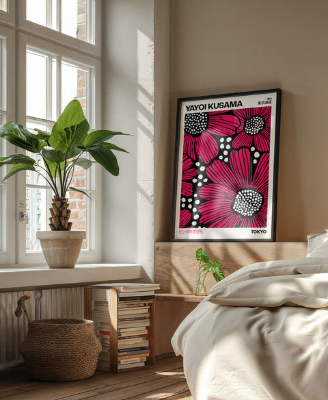 Yayoi Kusama Pink Petals Poster