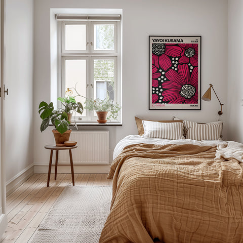 Yayoi Kusama Pink Petals Poster