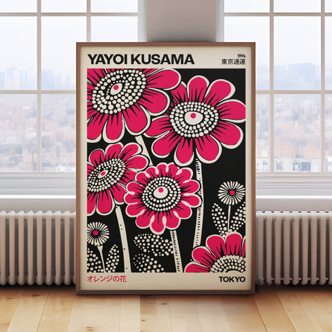 Yayoi Kusama Pink Flowers