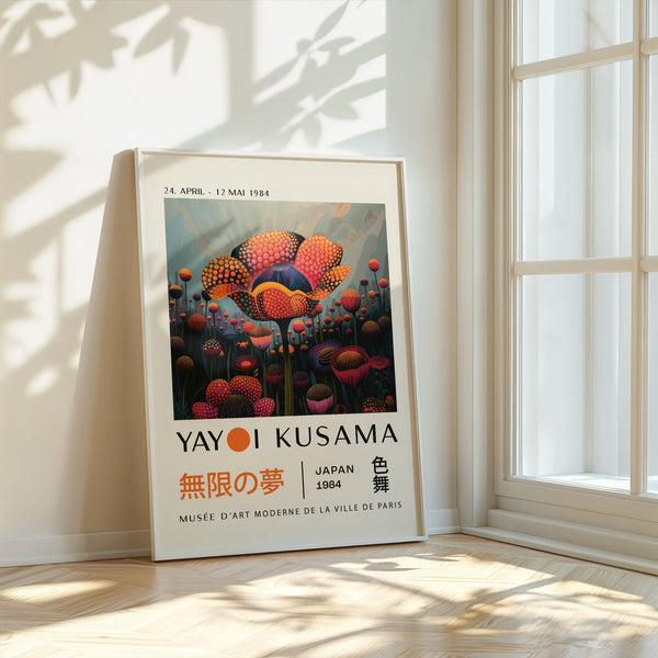 Large colourful flower prints for statement wall decor