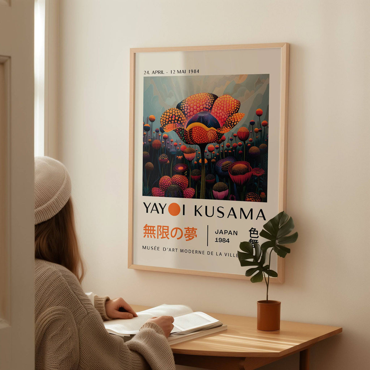 Modern colourful flower prints for vibrant interior decor