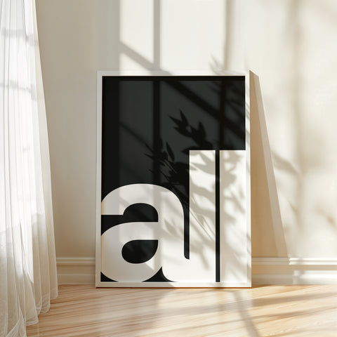 Modern Typography Art Print "all"