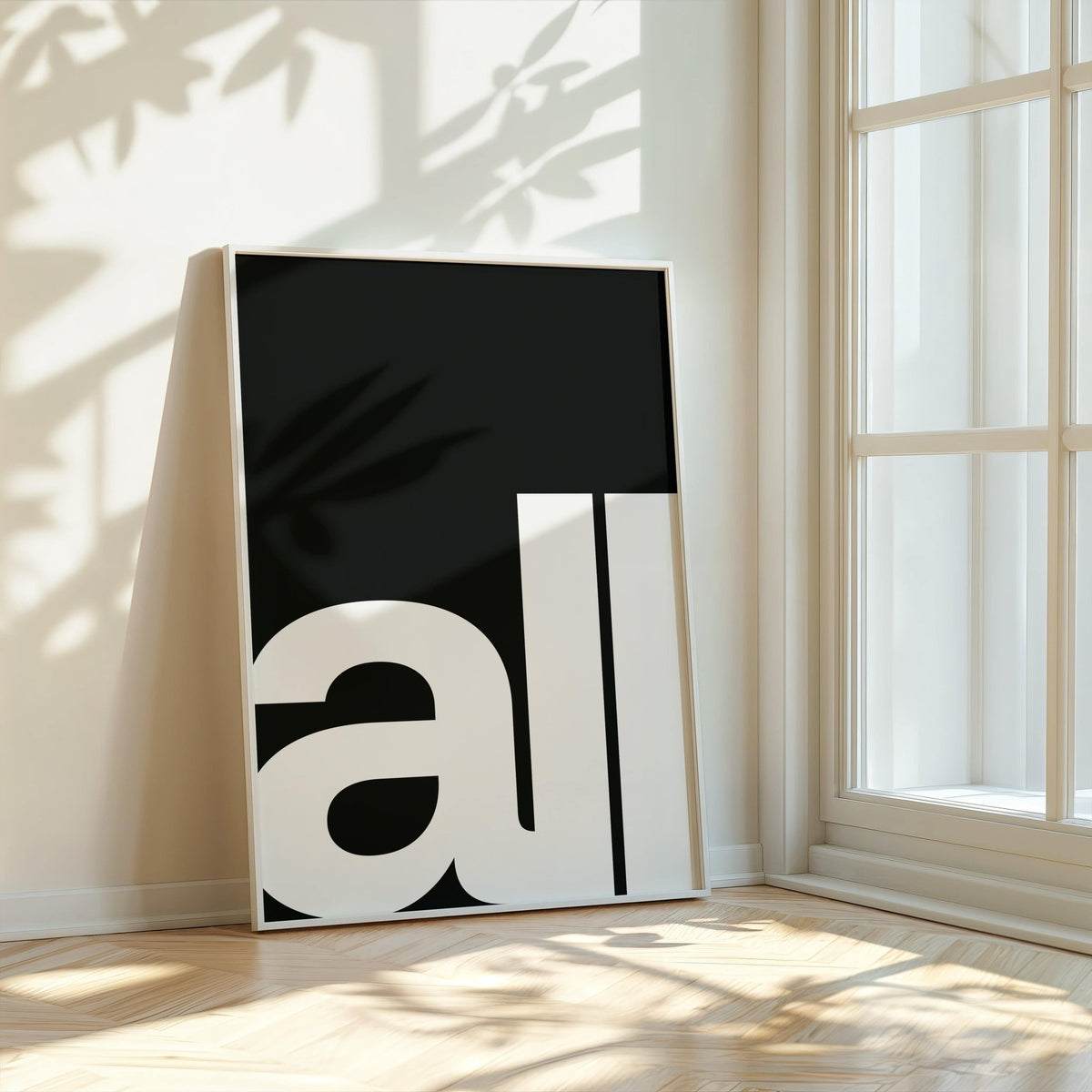 Minimalist Typography Art Prints for contemporary decor