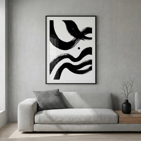 Vagues d'encre minimalistes