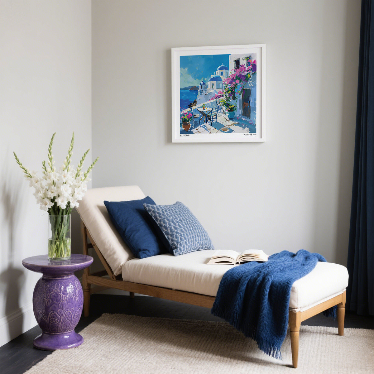 Santorini Wall Art Prints inspired by Greek architecture