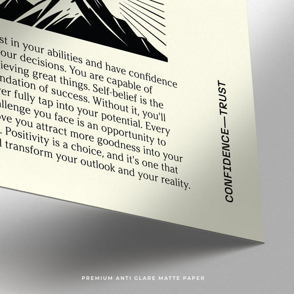 Believe in yourself poster in premium matter paper
