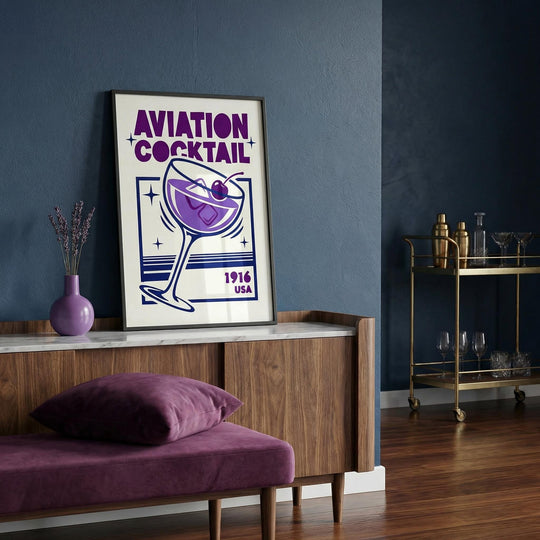 Aviation Cocktail Print