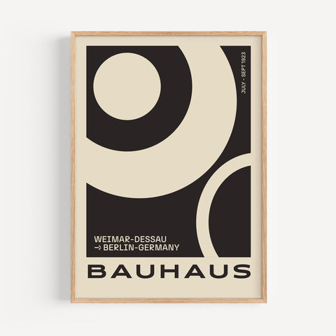 Large Abstract Art Prints | Bauhaus Boho Poster