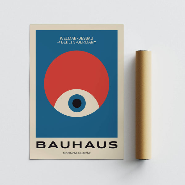 Abstract modern geometric abstract art poster with sharp geometric details