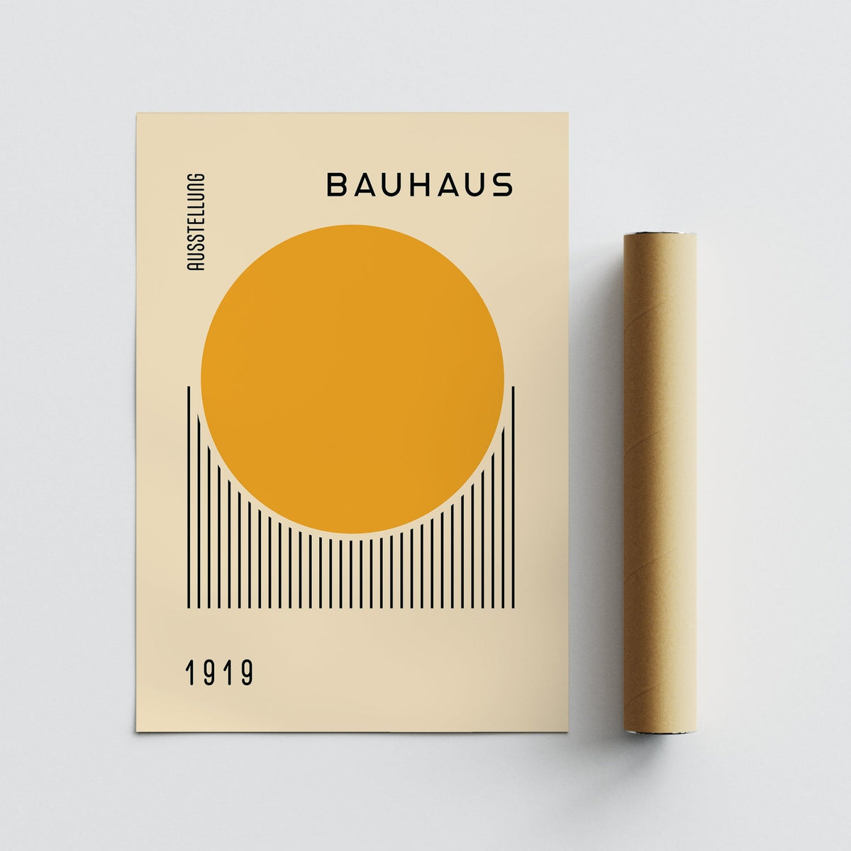 Decorative Bauhaus art prints for modern and Japandi interiors