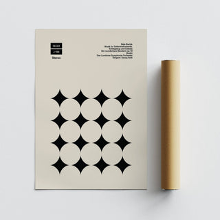 High-quality graphic art poster on matte paper