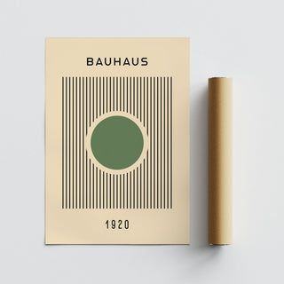 Decorative Bauhaus poster for modern and Japandi interiors