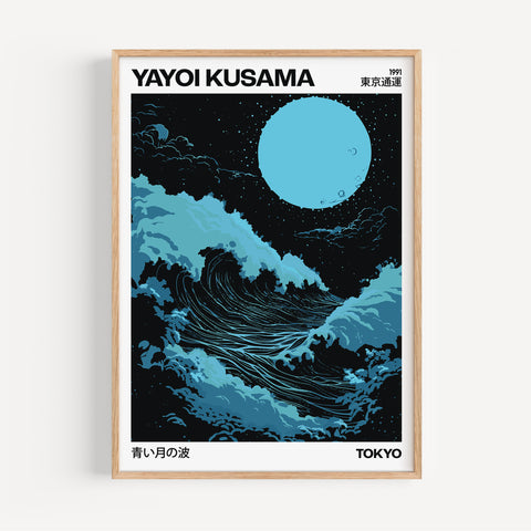 Yayoi Kusama The Great Wave Print - Japanese Wall Art