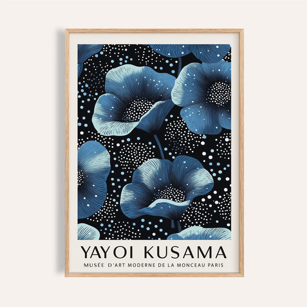 wall art blue flowers featuring intricate floral design