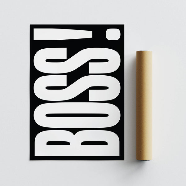 Gift for boss with striking BOSS lettering