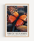 Kusama-inspired butterfly poster for modern interiors.
