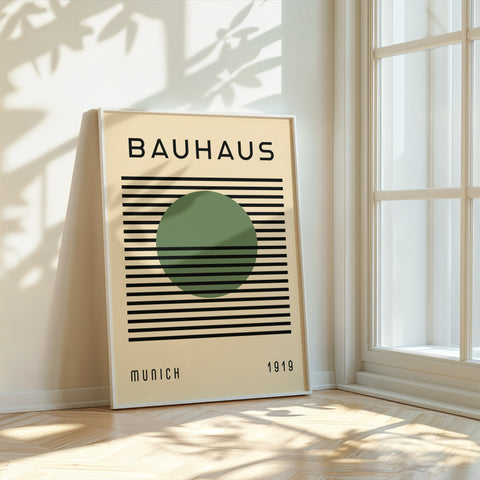 green-black-bauhaus-poster-green-sphere-front-view