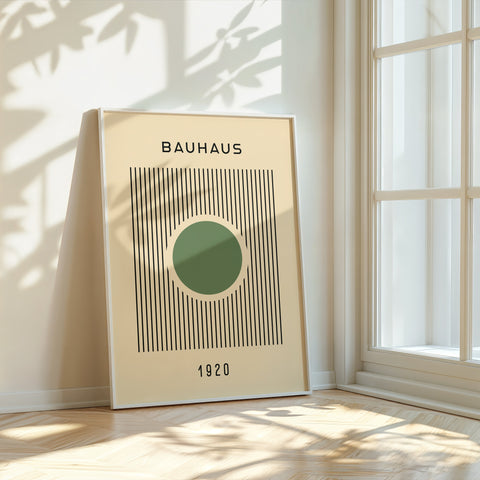 green-black-bauhaus-poster-green-harmony-front-view