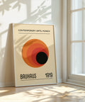 orange-black-bauhaus-poster-sunset-radiance-front-view