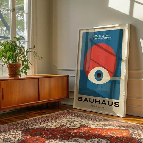 Retro Bauhaus Extra Large Wall Art - Bauhaus Eye Print