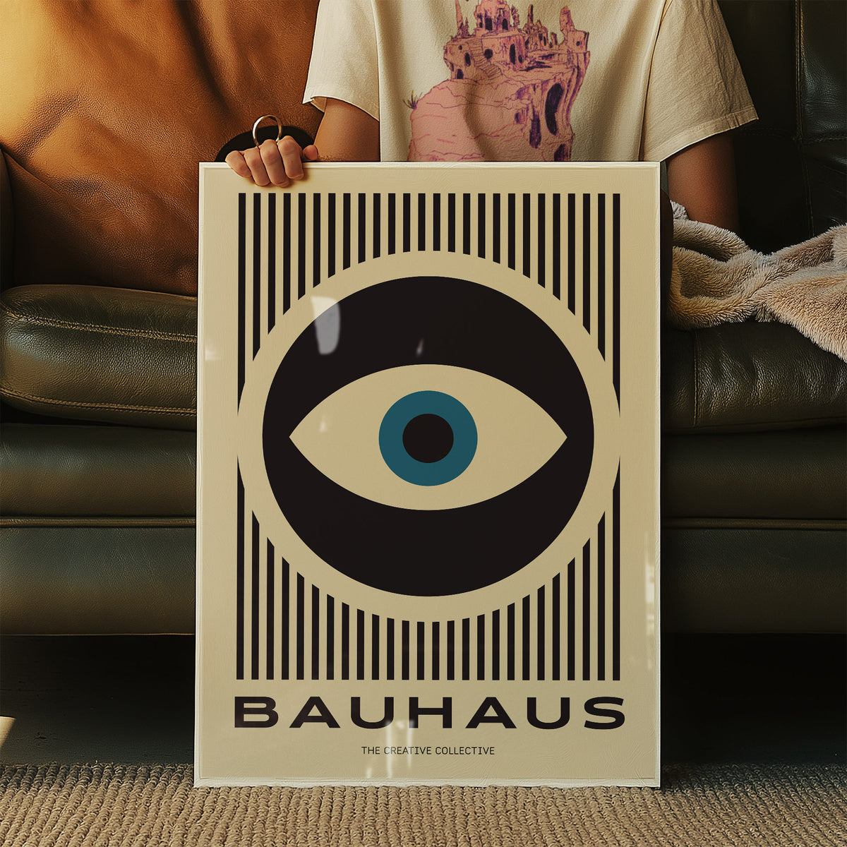 Bold art modern prints poster ideal for designer-style interiors