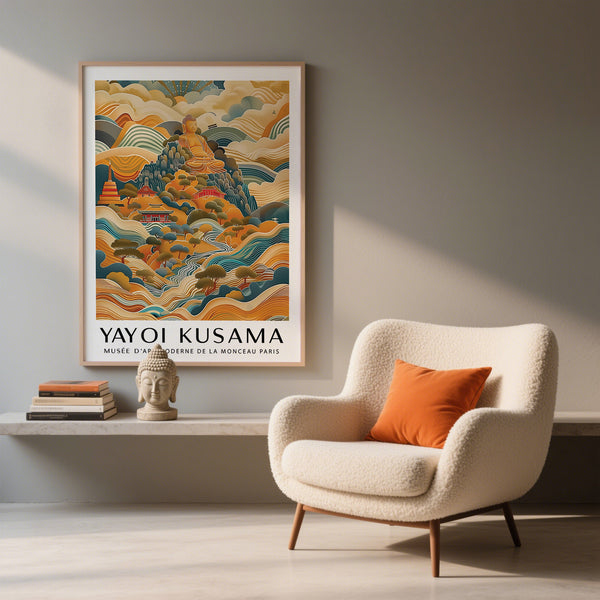 High-quality large Buddha wall art on matte paper