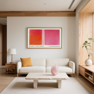 Modern color block wall decor for contemporary interiors