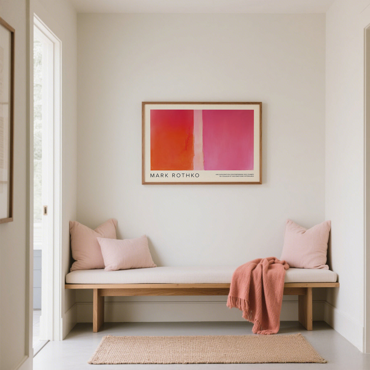 Vibrant color block wall decor for modern decor lovers