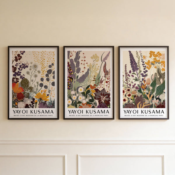 Botanical Gallery Wall Set of 3 Yayoi Floral Prints