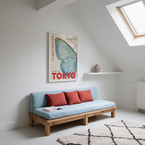 Japanese wall art blending traditional and contemporary elements