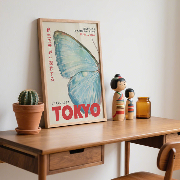 Large Japanese wall art print for cultural and artistic decor